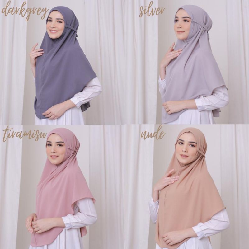 Khimar Jumbo Bergo Maryam Instan Jumbo