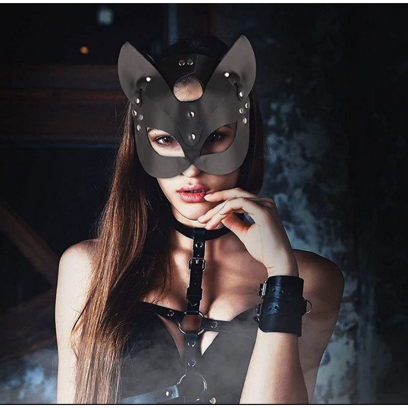 cosplay cat harness mask