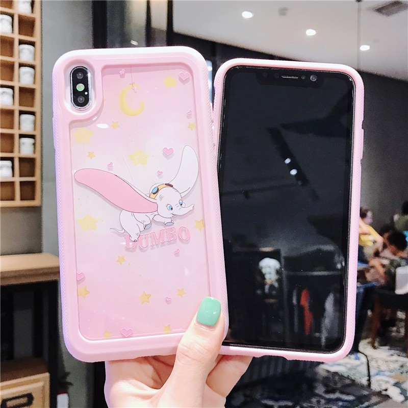 Casing iPhone Gajah Terbang Dumbo iPhone 7plus 6 splus Case iPhone8plus Case Kartun iPhone 6 6 s 7 8 Plus X XS 11 Pro Max ProMax Pelindung Mobile cover