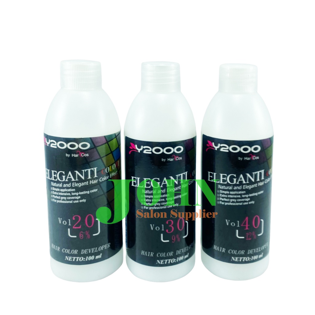 Y2000 Eleganti Hair Color Developer 100 ml | Krim Developer Cat Rambut Salon Barber