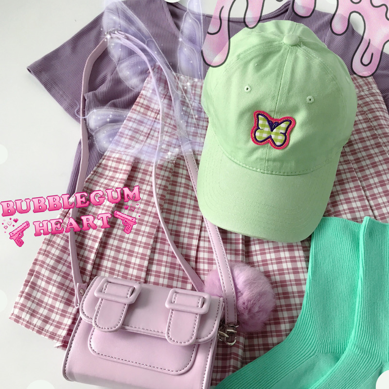 Embroidered Baseball Cap Korean Style Tide Adjustable Sunshade Cute Cartoon