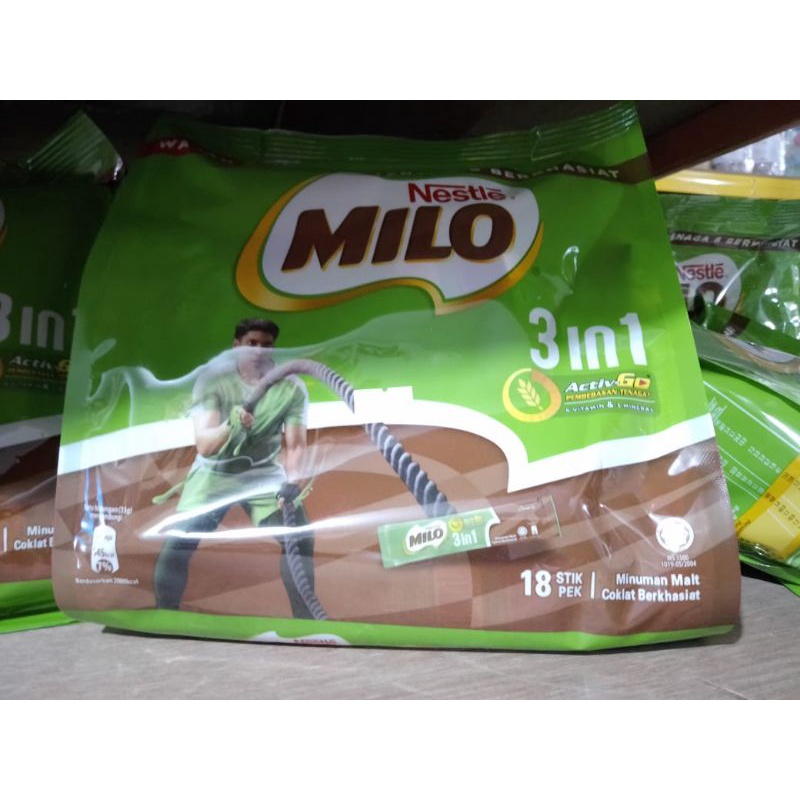 

Milo Malaysia 3 in 1 isi 18 stik EXP FEBRUARI 2024I Milo khas Malaysia I oleh-oleh khas Malaysia