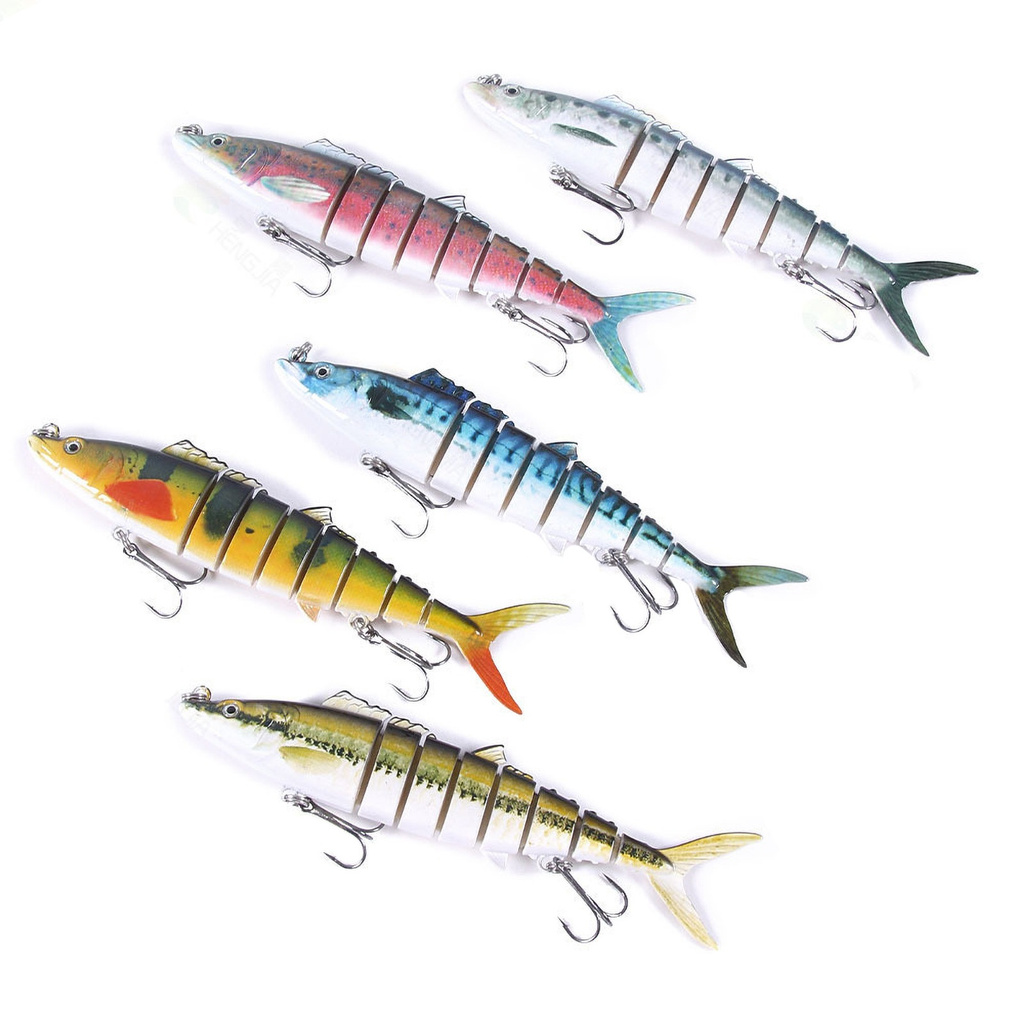 [Jianxin] Umpan Pancing Tiruan Bentuk Ikan 8 Bagian 17.8cm 38g Bahan Abs