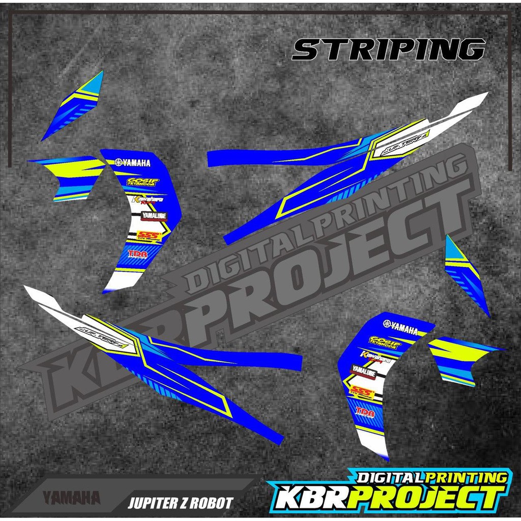(cod) sticker motor JUPITER Z ROBOT 2010 - striping variasi list yamaha JUPITER Z ROBOT 2010