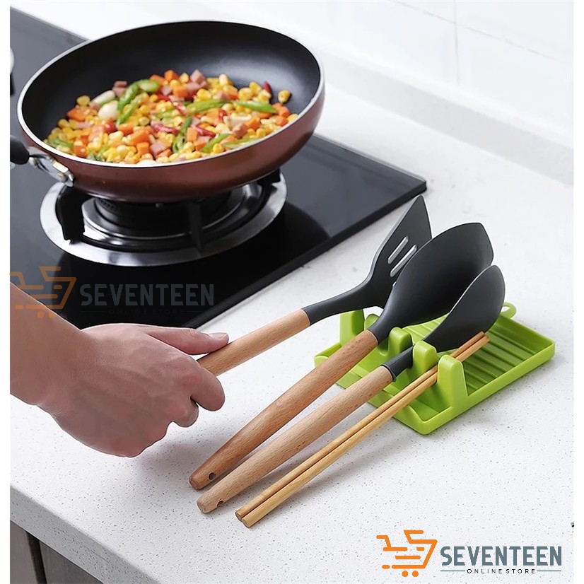 TATAKAN HOLDER SPATULA MASAK / TATAKAN TUTUP PANCI DAN SPATULA TATAKAN SENDOK / TEMPAT SPATULA