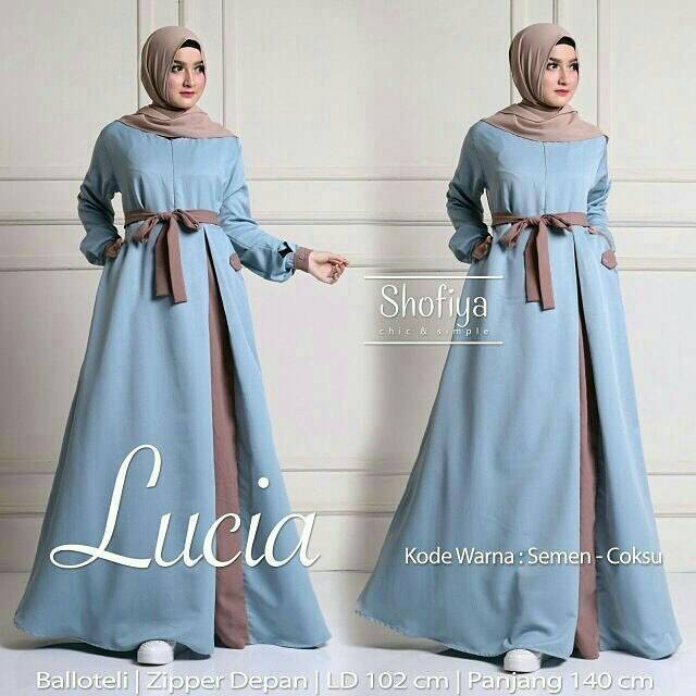  Baju Gamis Syari Grosir Baju Muslim Gamis Wolfis 