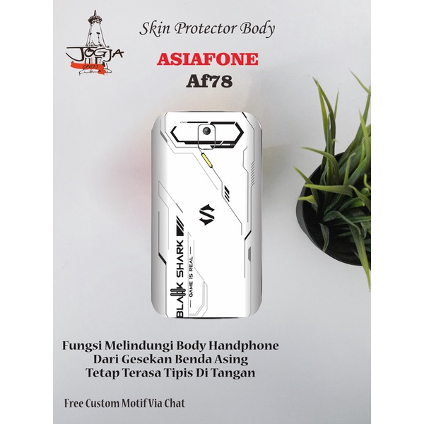 Dapat 2pcs Garskin HP Asiafone AF78 Motif shark - Free Custom Via Motif