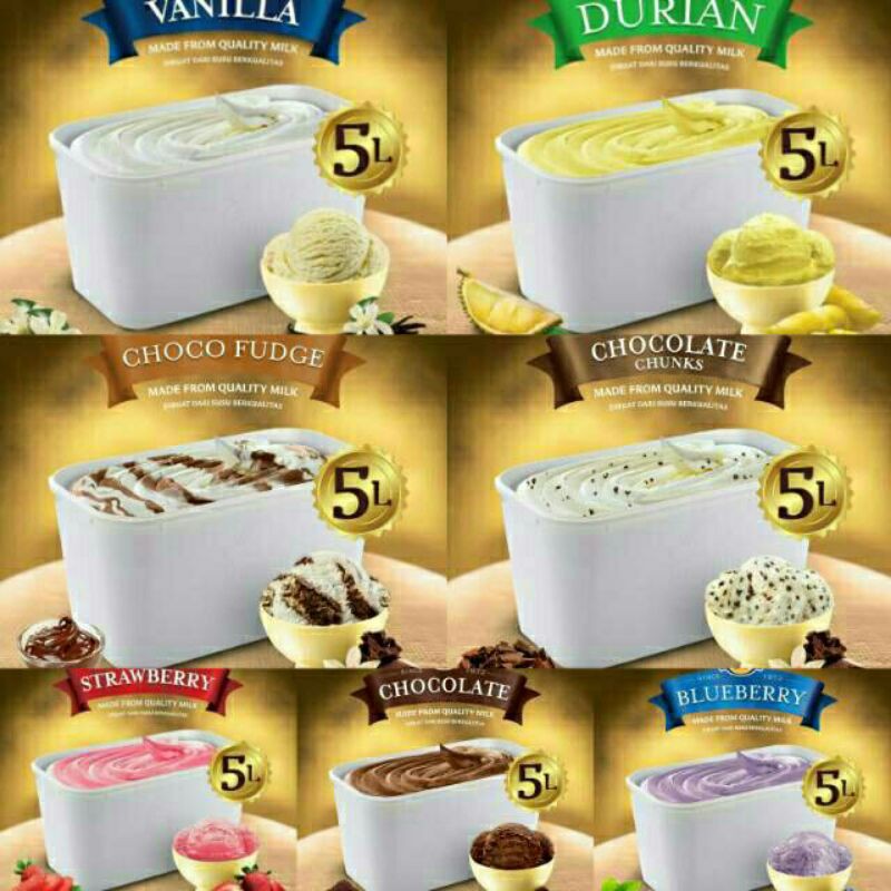 Jual ICE CREAM CAMPINA KEMASAN BULKY 5 LITER ORIGINAL TERMURAH ES KRIM