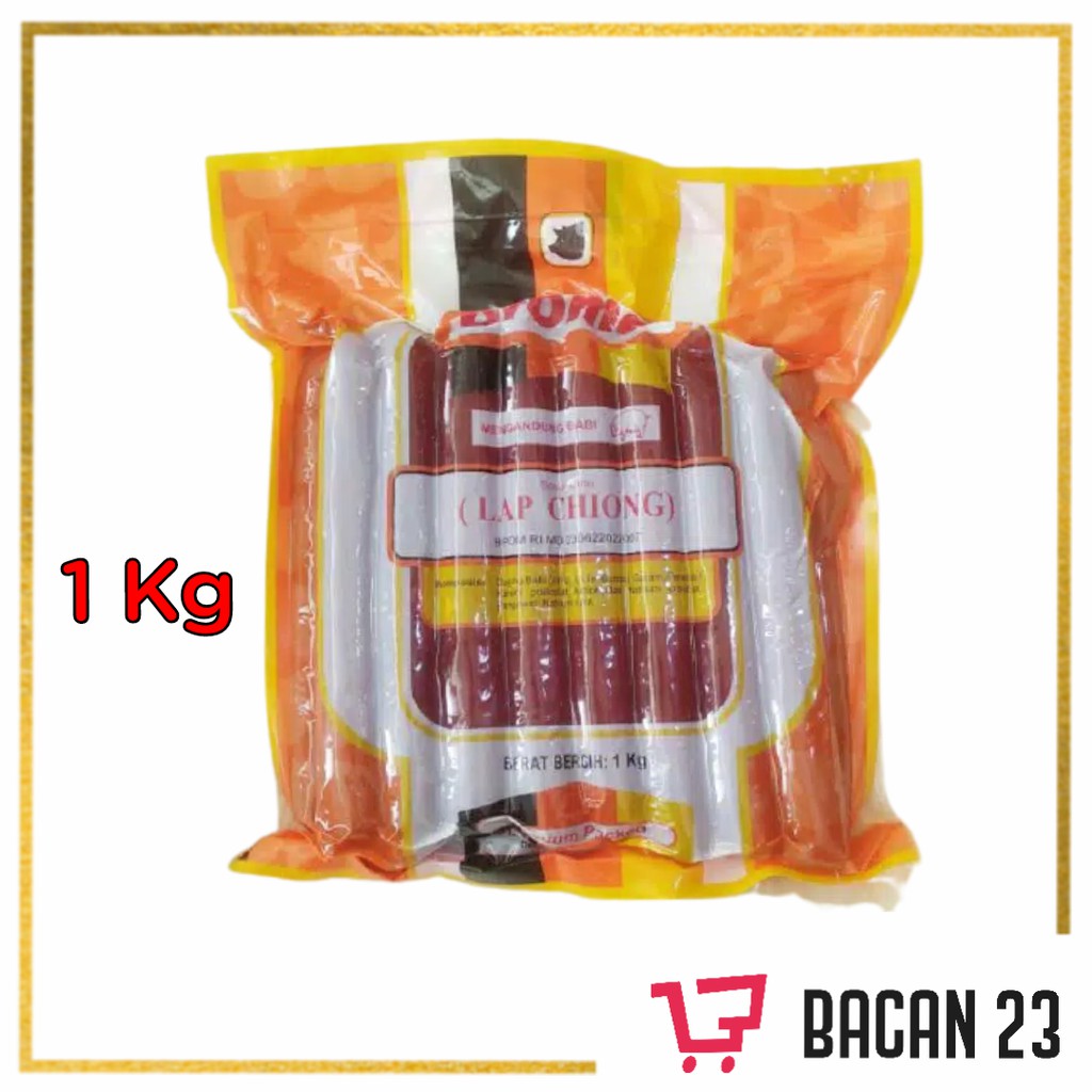 Lapchiong Aroma (1kg) / Sosis Babi Aroma Lap Chiong / Bacan 23 - Bacan23