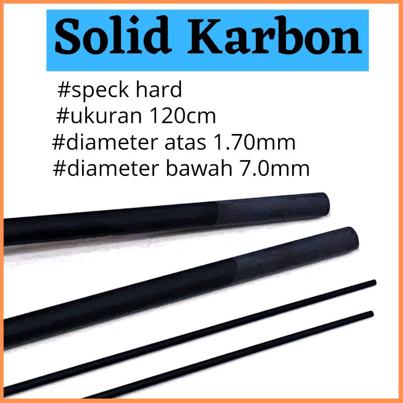 carbon solid 120cm hard