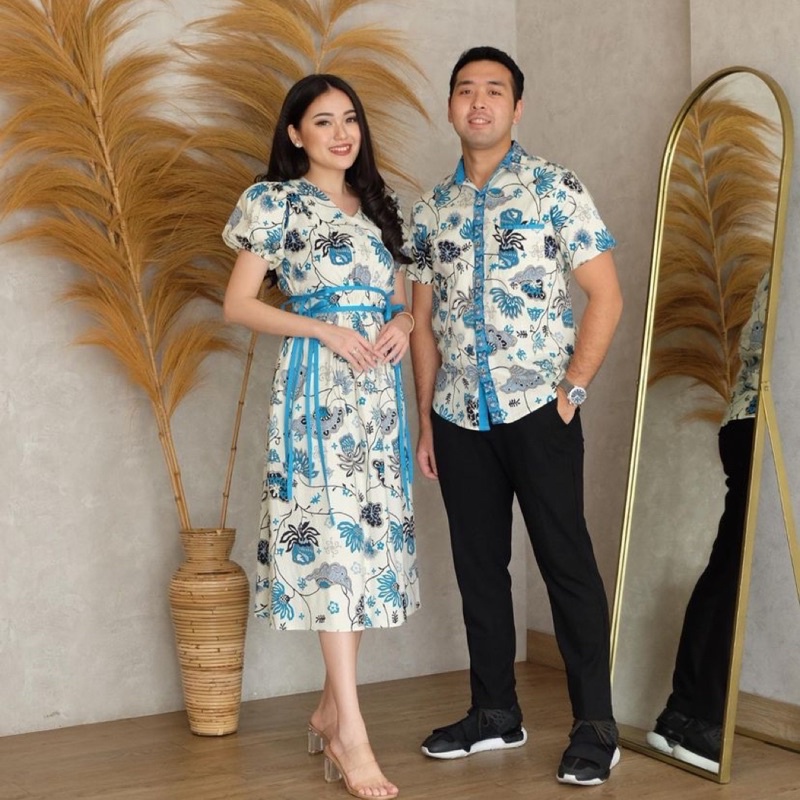 Couple Batik ACC Series / Batik Pria Wanita Modern /Batik Couple /Batik Pasangan