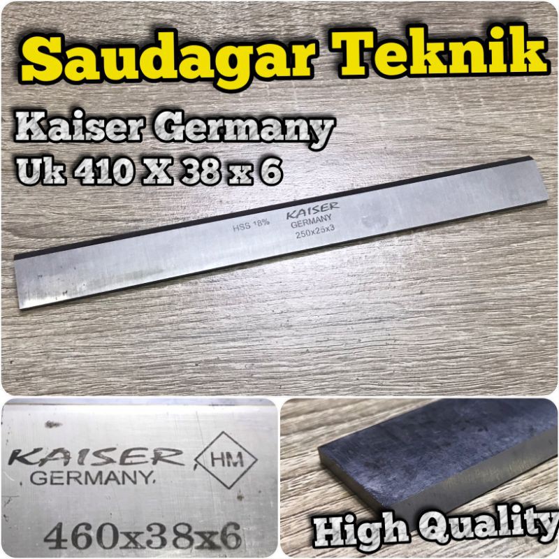 Pisau Serut Kayu HSS 410 X 38 X 6 mm Kaiser Germany