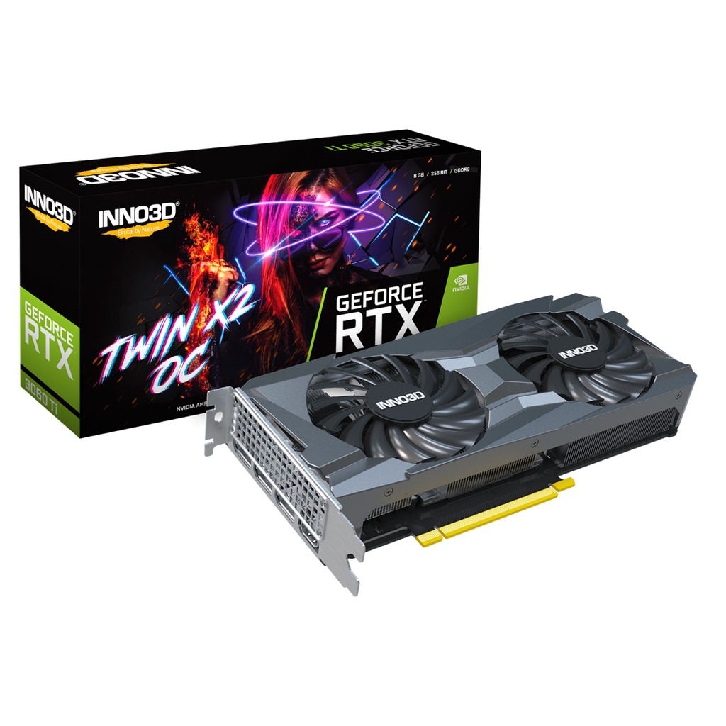 INNO3D RTX 3060 TI TWIN X2 OC 8GB DDR6 VGA CARD NVIDIA INNO 3D 3060Ti