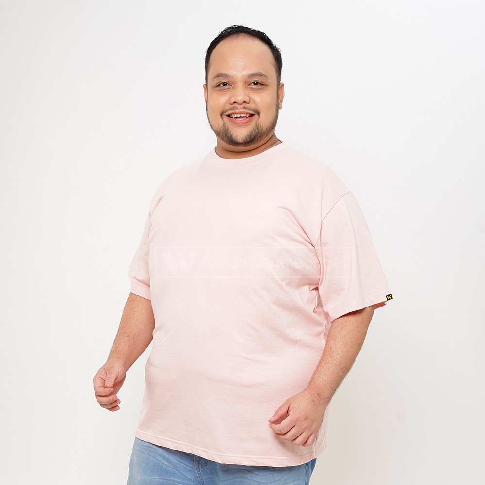 

Salmon Tshirt Jumbo Big Size Cowok Ukuran Besar XXL XXXL
