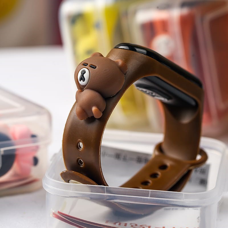 Jam Tangan Anak Elektronik Led Anti Air IP67 Water proof Motif Kartun Mickey Pikachu Bahan Silikon Untuk Anak / Jam Tangan Karakter 009-COKLAT BROWN