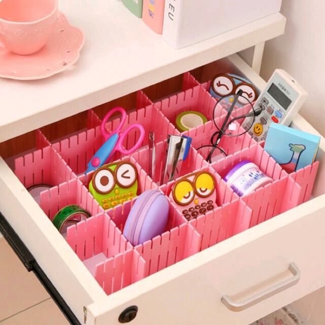 Sekat Penyekat Organizer Laci Lemari Pakaian DIY Serbaguna