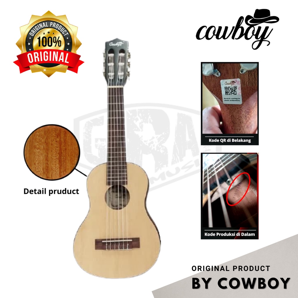 Cowboy - Guitalele Akustik GK-6 NA Natural Original