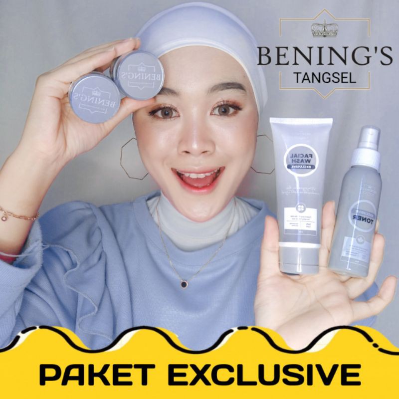 BENING SKINCARE DR OKY PRATAMA PAKET EXLUSIVE/BENINGS CLINIC/BENING SKINCARE/PAKET KECANTIKAN