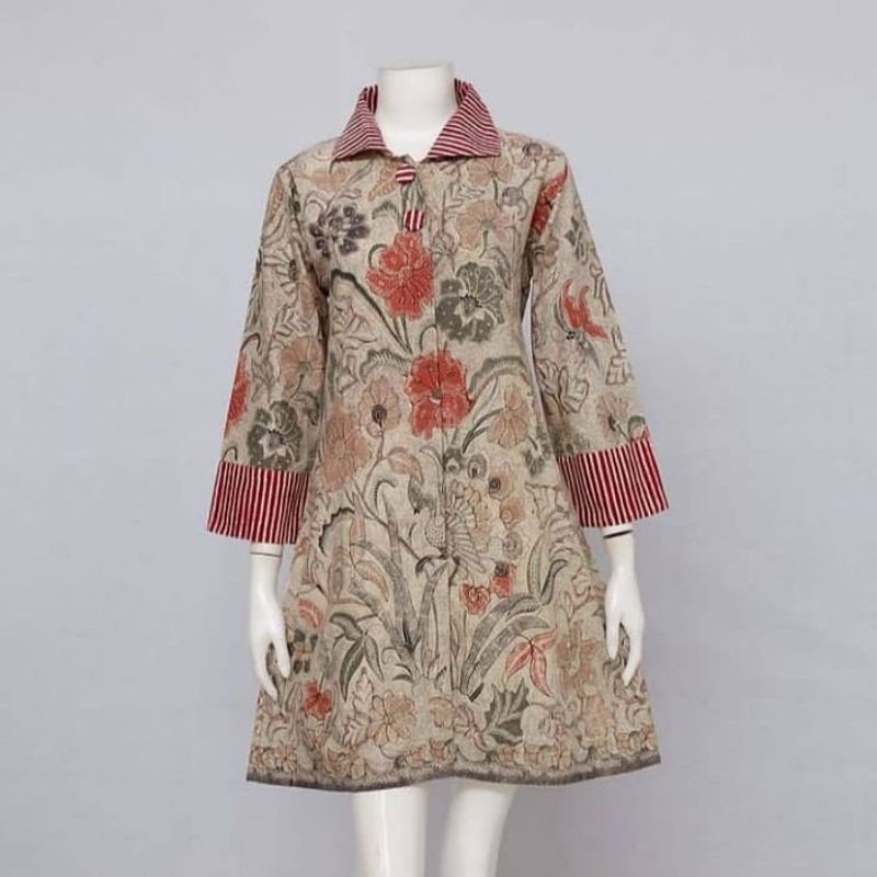 dress batik wanita elegan 02 dress batik wanita
