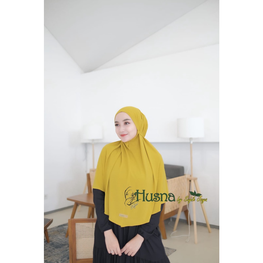 Husna Bergo Maryam Jersey Tali Premium  Size L