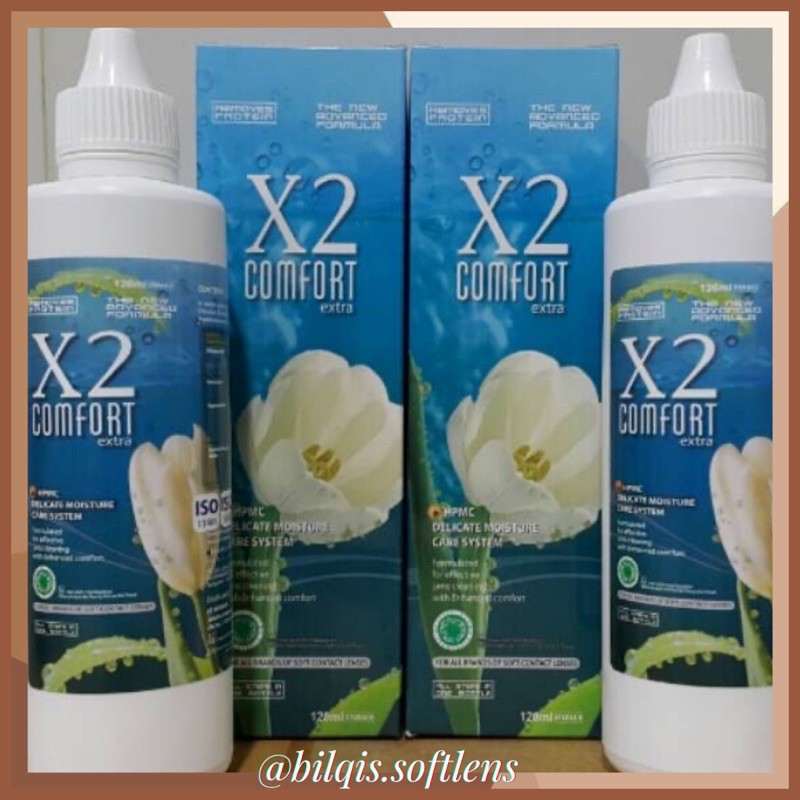 ICE 150ml &amp; X2 Comfort 120ml / Air pembersih Softlens