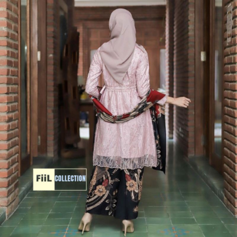 Batik Brokat Couple Kebaya Modern, Kebaya Tunangan Kebaya Lamaran, Kebaya Wisuda, Kebaya Kondangan-2