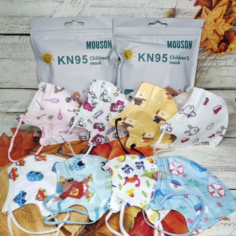 MASKER ANAK KN95 MOUSON ISI 10PCS MOTIF KARAKTER LUCU [SWEETSPACE]