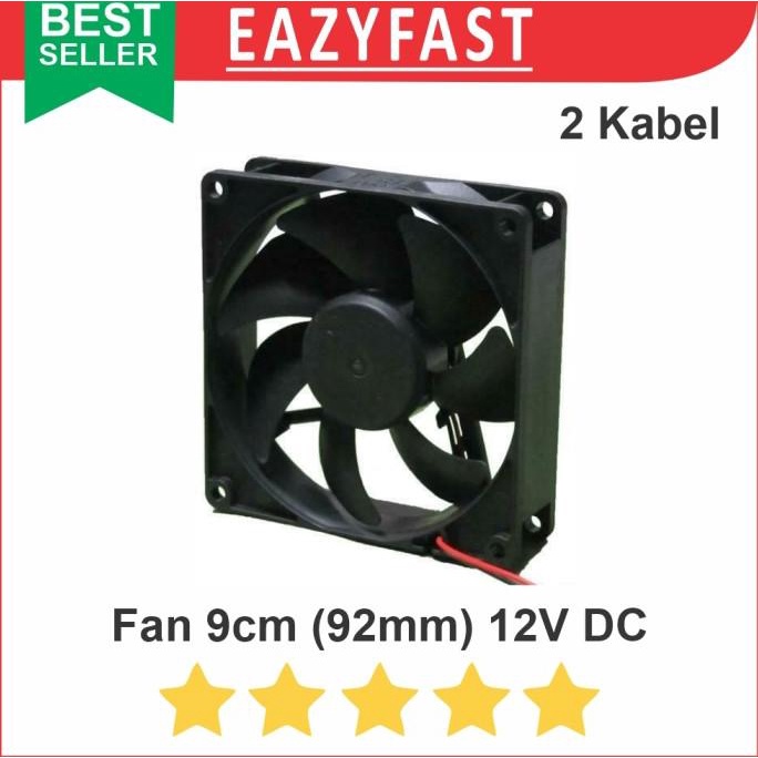 Fan 9cm 90mm 92mm 12v DC Kipas Komputer PC CPU Case Casing Heatsink efst90 Buru Order
