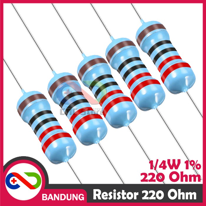 10X RESISTOR 220OHM 220R 220 1/4W 1% METAL FILM