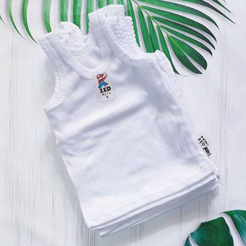 6pcs Kaos Dalam Bayi Lusinan Zedkids Singlet Anak Pakaian Grosir Kutung Kutang Perempuan Laki Laki Murah tokozifa25