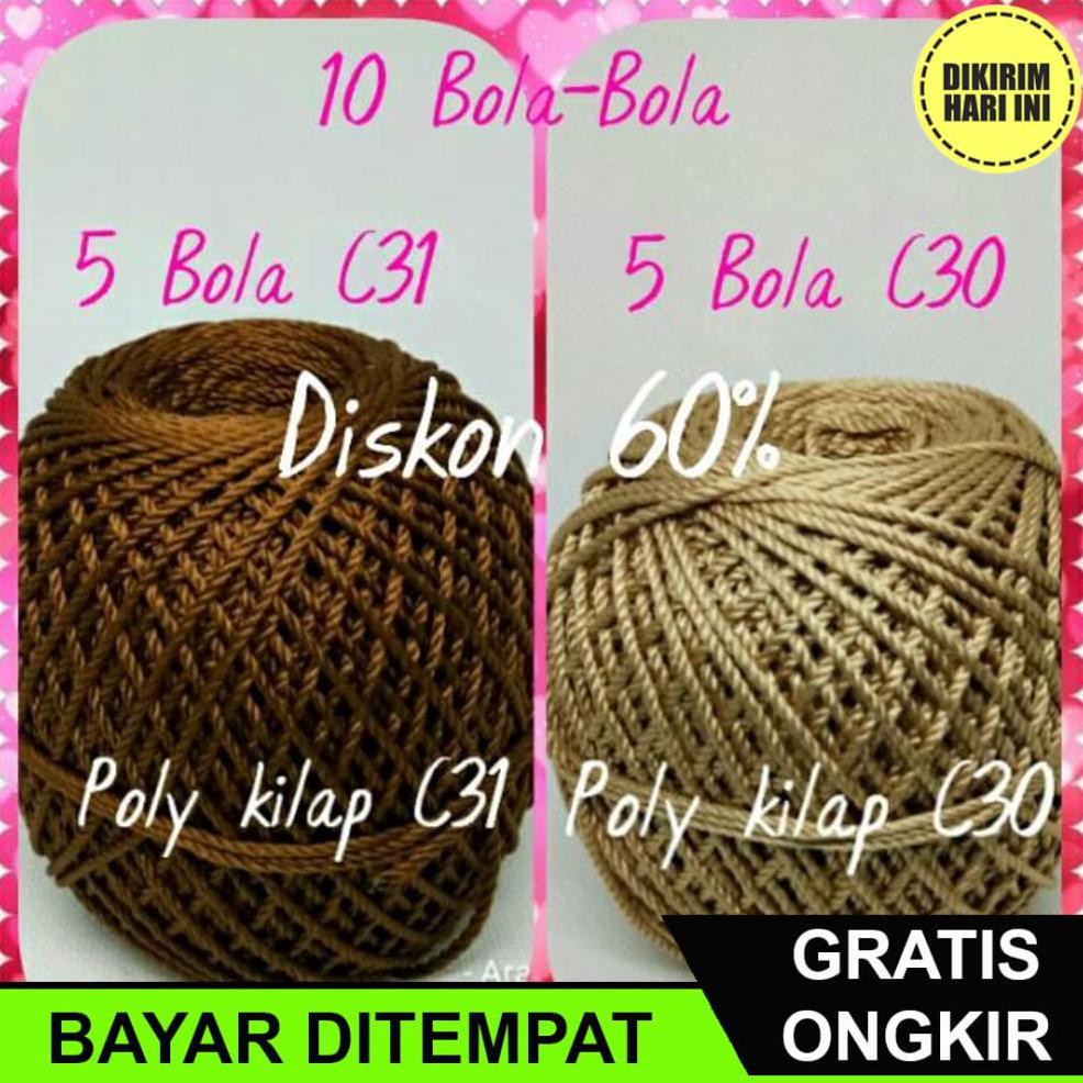 

(BAYAR DITEMPAT) DC5269 ALRAFAH - POLY KILAP PAKET 5 CREM 5 COKLAT MUDA