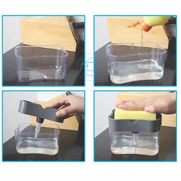 Tempat Sabun Dan Spons Cuci Piring Soap Pump Dispenser