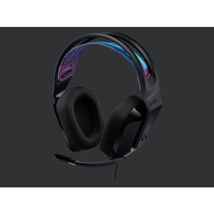 Logitech G335 Black 7.1 Surround Wired Gaming Headset - Hitam