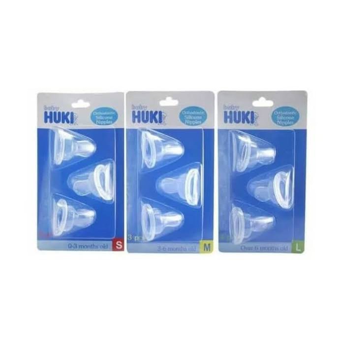 Jessen Huki Orthodontic Silicon Nipples Blister Dot Gepeng isi 3-1