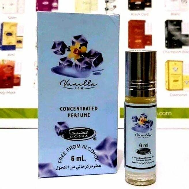 VANILLA ICE Parfum DOBHA Kemasan 6ml Minyak Wangi Roll On Non Alkohol