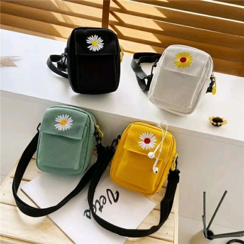 FANSTORE_PKU - Sling Bag / Wanita / Mini / Elmo / Tas Bahu / Selempang / Korea Style / Jalan / Hitam