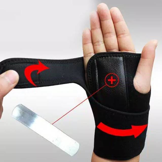 Arthritis Band Belt Carpal Tunnel Hand Wrist Support Pelindung Pergelangan Lengan Cidera Keseleo