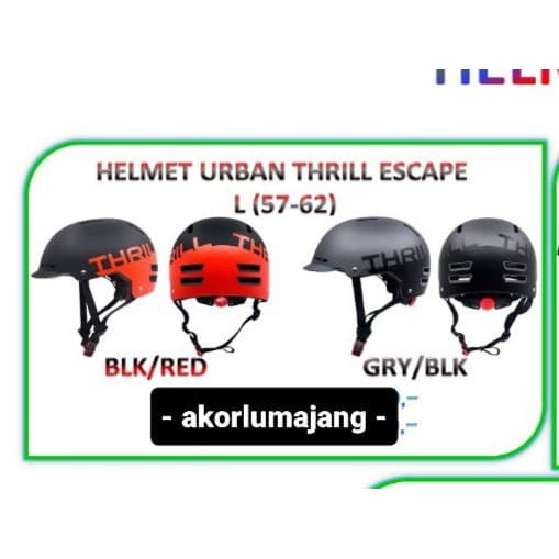 HELM HELMET SEPEDA URBAN MTB LIPAT SELI MINION THRILL ESCAPE