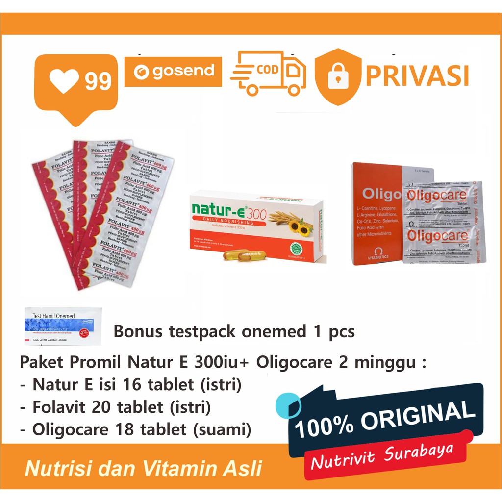 PROMIL SUAMI ISTRI NATUR E, FOLAVIT DAN OLIGOCARE