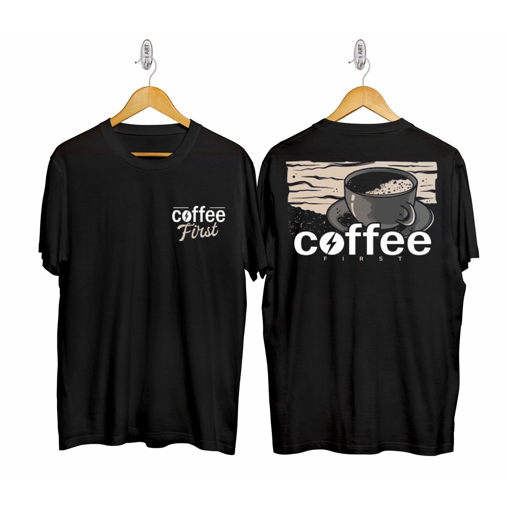 Kaos murah Kaos distro murah baju  distro pria t-shirt murah combed30s COFFE PXL