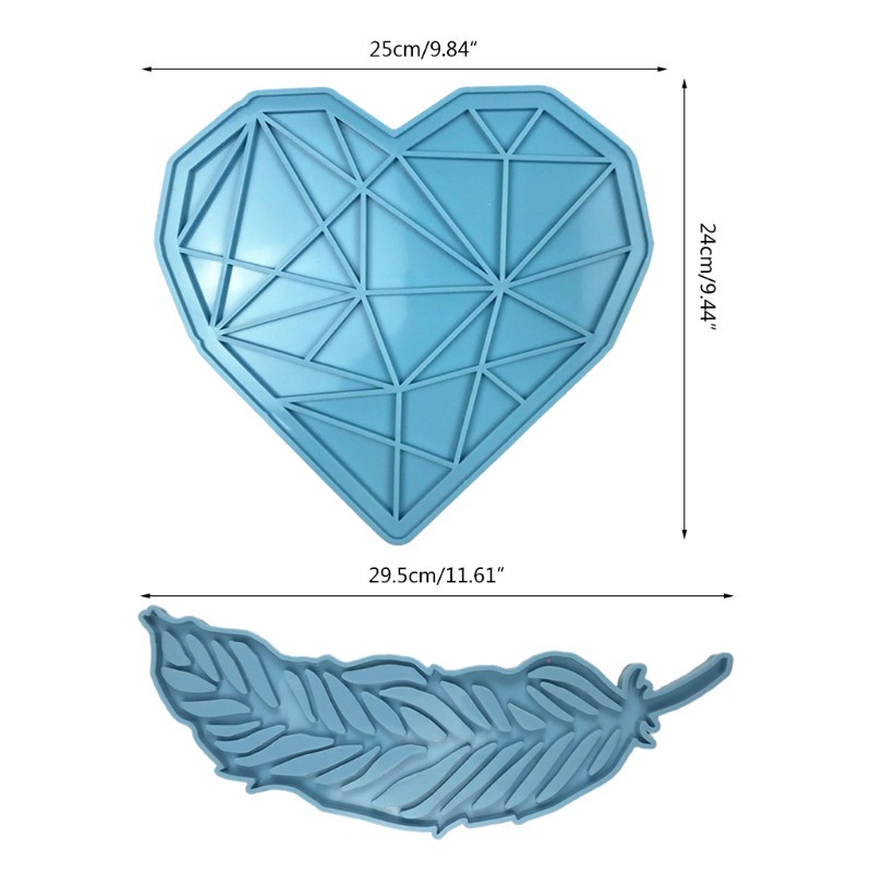 Cetakan Resin Bentuk Hati Bahan Silikon Untuk Kerajinan Tangan