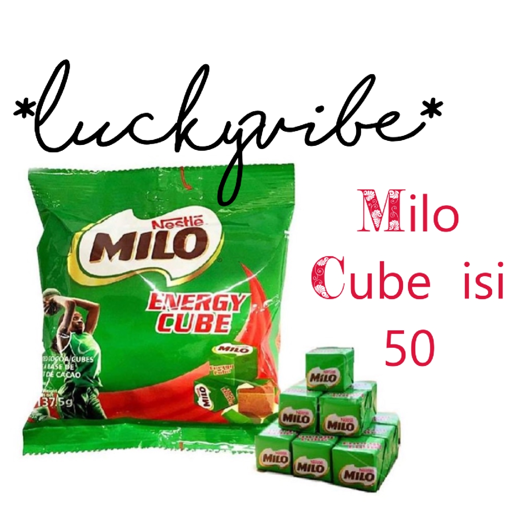 MILO CUBE ISI 50/ MILO CUBE ENERGY 50pcs | Shopee Indonesia