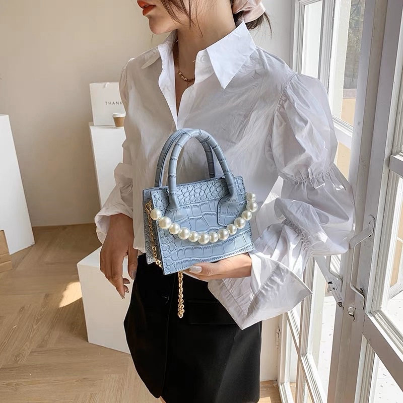 ✨✨HOTESALE✨✨TAS CROCO MUTIARA HANDBAG SELEMPANG SLINGBAG SHOULDER KONDANGAN BAG WANITA IMPORT LB-221