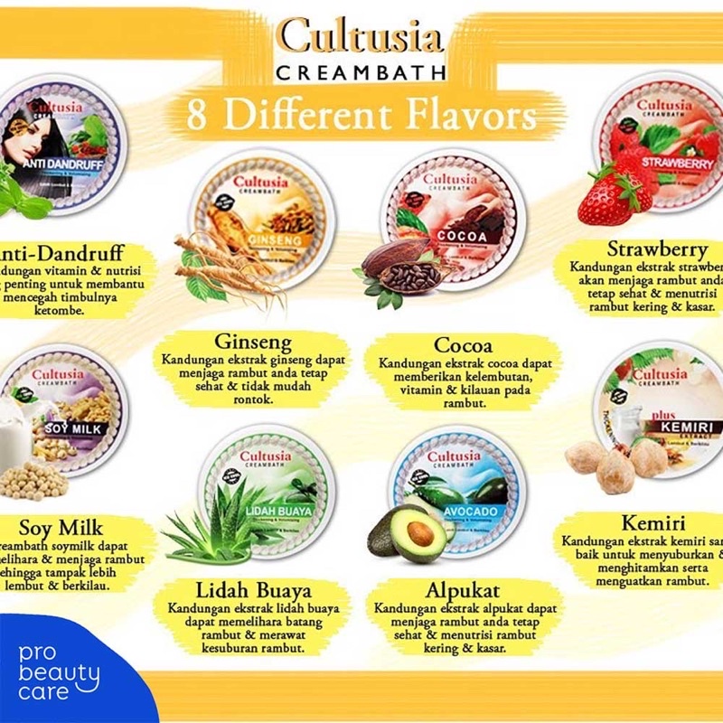 CREAMBATH CULTUSIA KEMASAN 1 KG