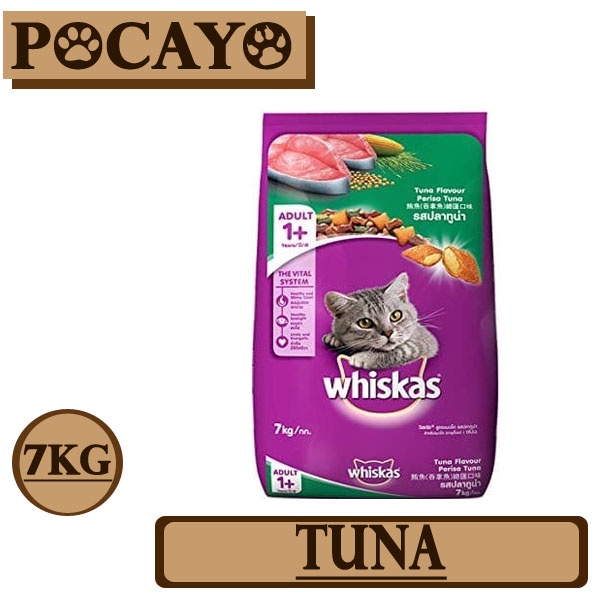 Whiskas Tuna 7kg (Grab/Gosend)