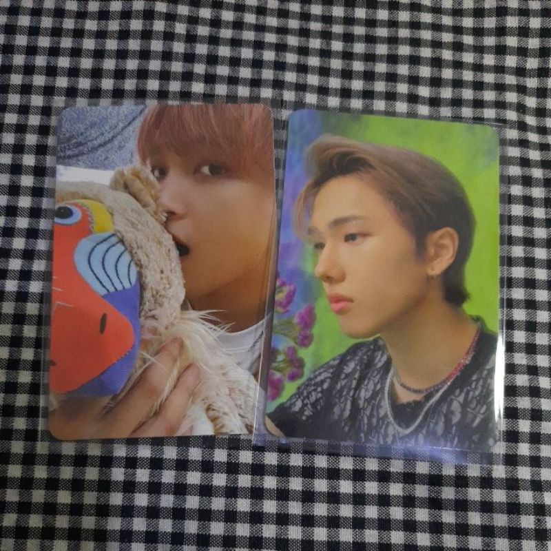 photocard pc haechan sticker boneka, jisung 3d lenticular md hello future