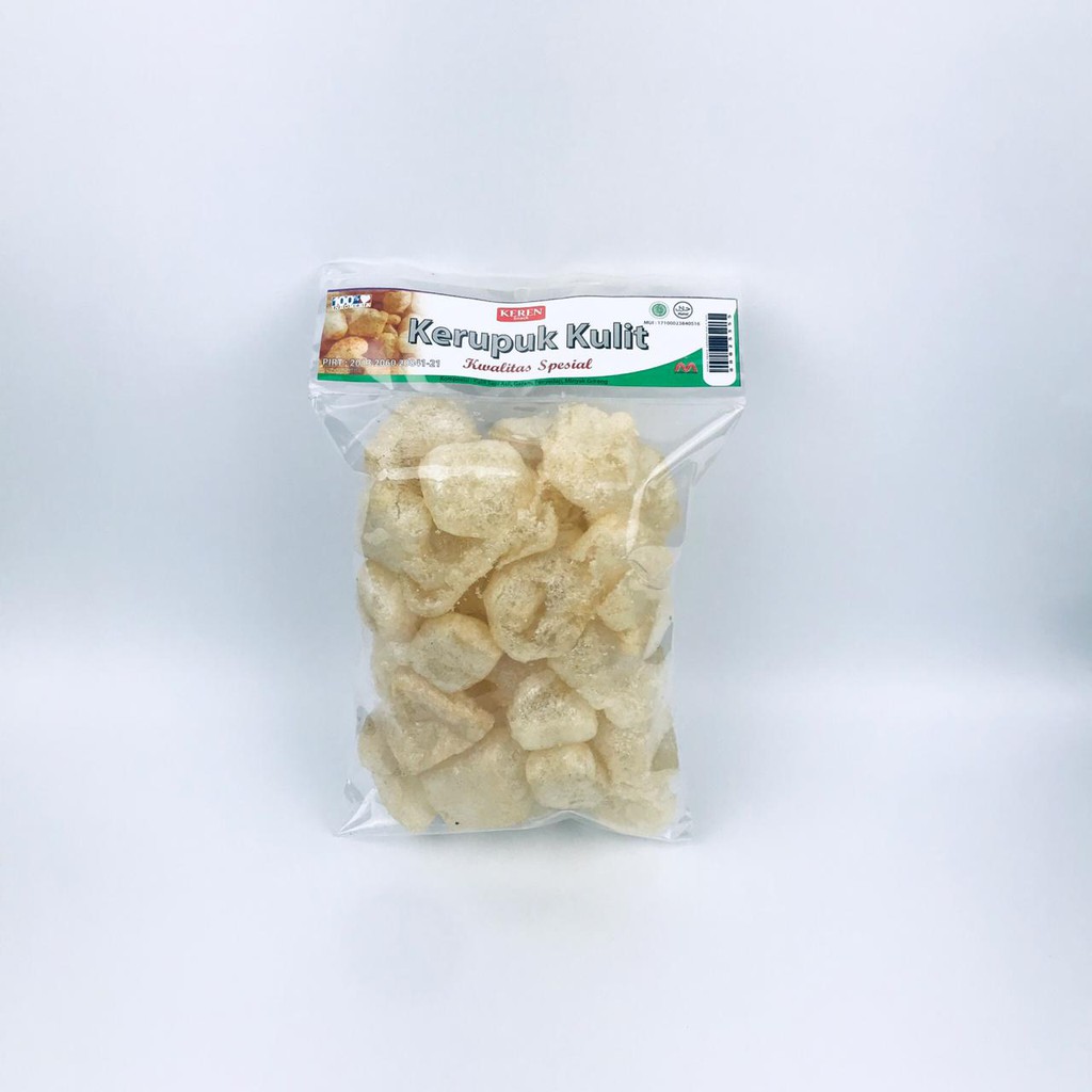 Kerupuk Kulit / Makanan Ringan Gurih / Keruput Kulit Rasa Original / 47gr