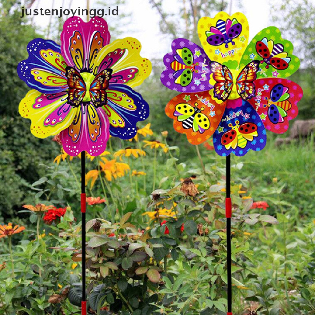 Mainan Kincir Angin Butterfly Flower Warna-Warni Untuk Anak