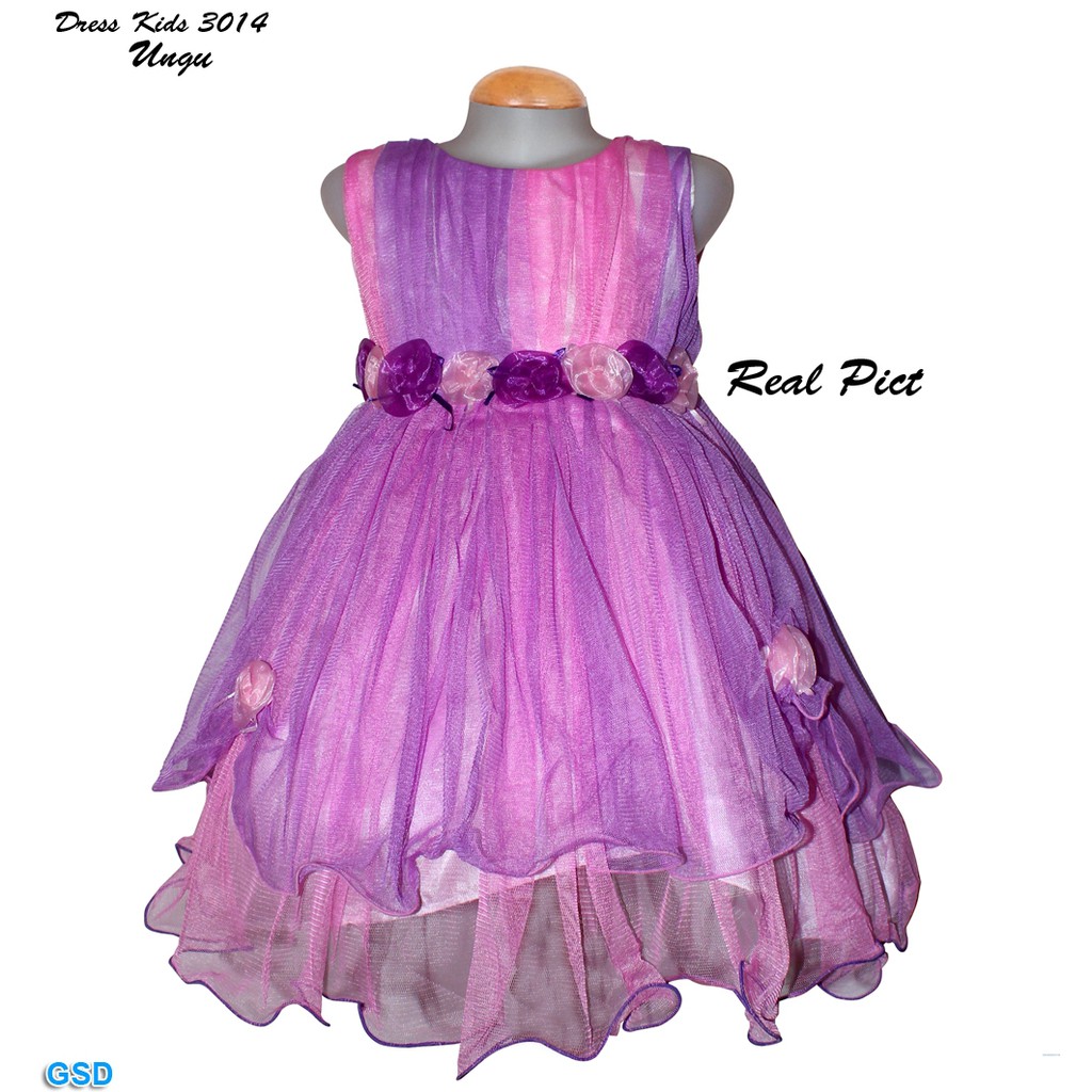 Dress Kids 3014/Mini Midi Dress Impor/Dress Anak Elegant/ Dress Anak