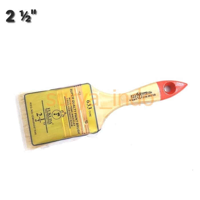 KUAS CAT 2 1/2&quot; INCH MERK FUKUDA SUPER QUALITY PAINT BRUSH